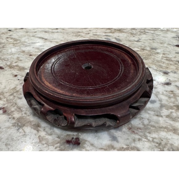 Other - Vintage Chineses Carved Wood lamp Base
